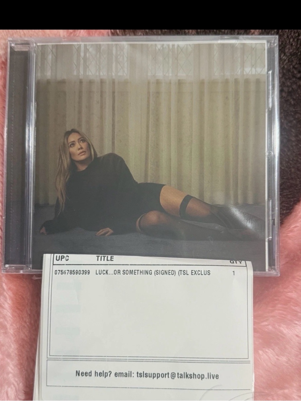 Signed 'Luck...Or Something' CD - Female Artist - Hilary Duff